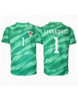 Moške Nogometnih dresov Hrvaška Dominik Livakovic #1 Vratar Gostujoči EP 2024 Kratki rokavi
